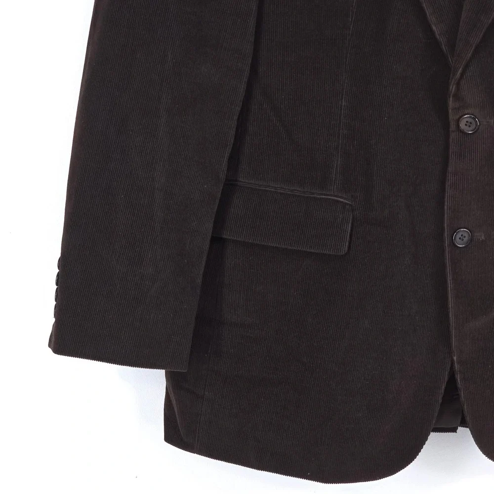 Brooks Brothers 346 Corduroy Sport Coat Brown Blazer 43R Career Classic Heritage